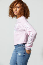 Freshmen Cropped Long Sleeve Light Pink
