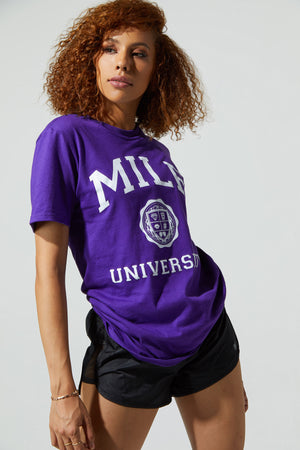 Crest University Tee Purple