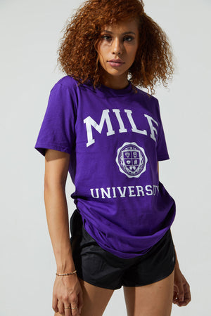 Crest University Tee Purple