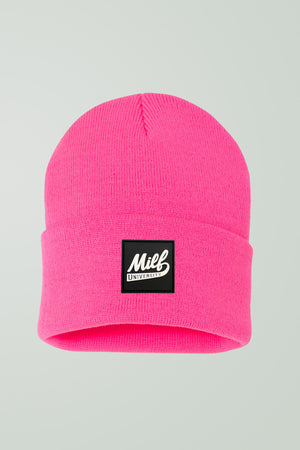 Retro Beanie Neon Pink