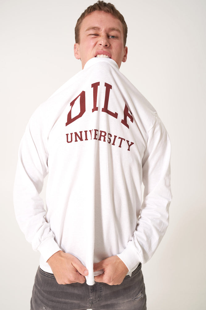 DILF Classic Long Sleeve White