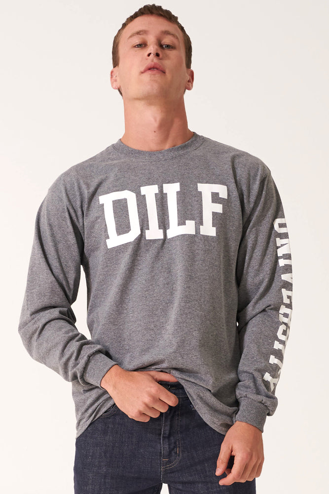 DILF Freshmen Long Sleeve Heather Grey