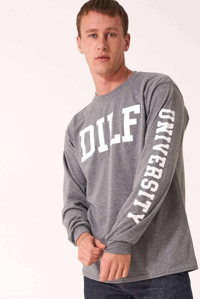 DILF Freshmen Long Sleeve Heather Grey