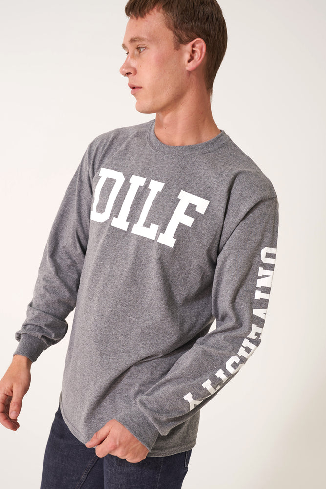 DILF Freshmen Long Sleeve Heather Grey