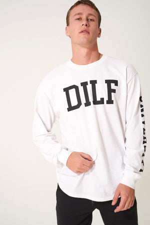 DILF Freshmen Long Sleeve White