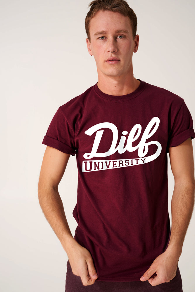 DILF Retro Tee Maroon