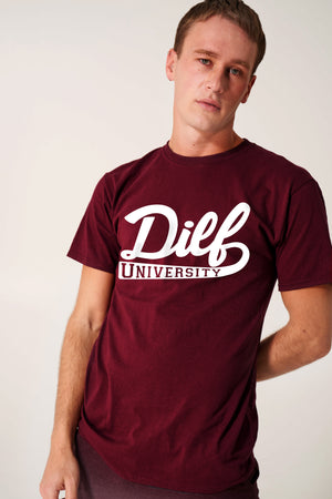 DILF Retro Tee Maroon