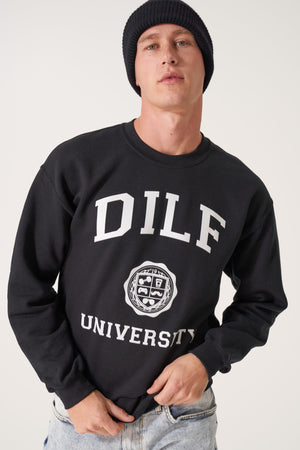 DILF Crest University Crew Black