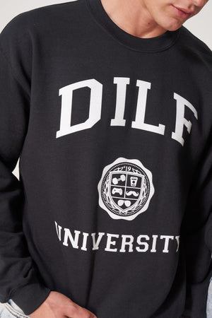 DILF Crest University Crew Black