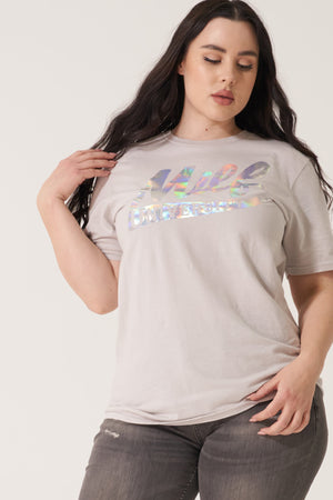 Hologram Tee Silver