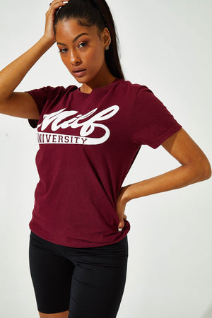 Retro Tee Maroon