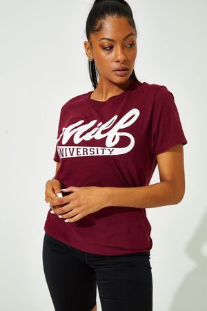 Retro Tee Maroon