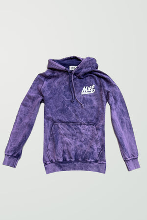 Vintage Hoodie Distressed Purple