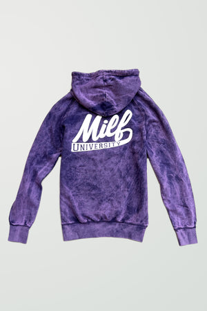 Vintage Hoodie Distressed Purple