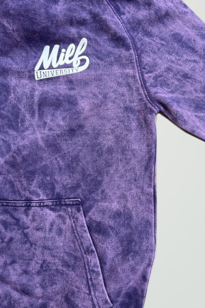 Vintage Hoodie Distressed Purple