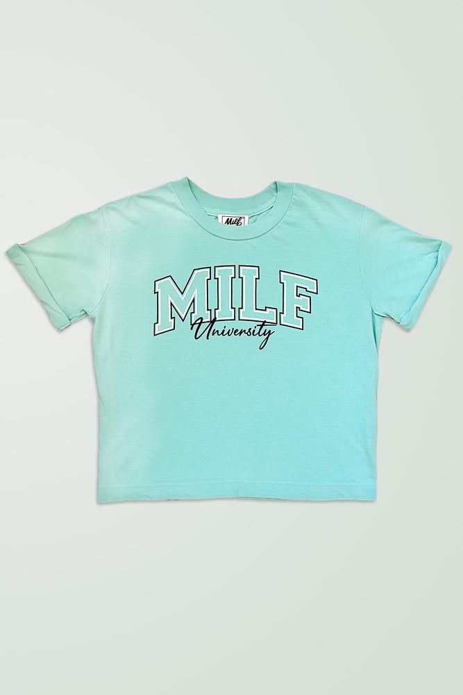 Spirit Baby Blue Crop Tee